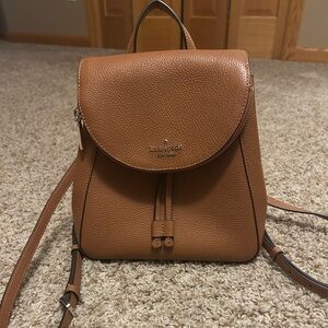 Kate Spade Tan Small Leather Backpack